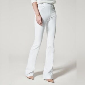 Spanx NWT Flare Denim Jean Leggings White Stretch Flared Pants